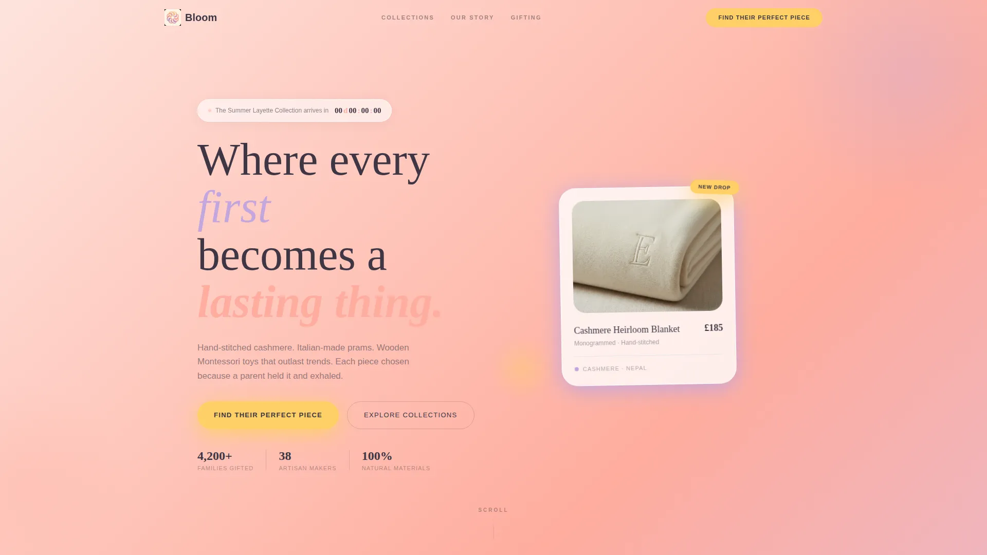 Baby & Kids E-Commerce Pre-Launch & Coming Soon Website Template