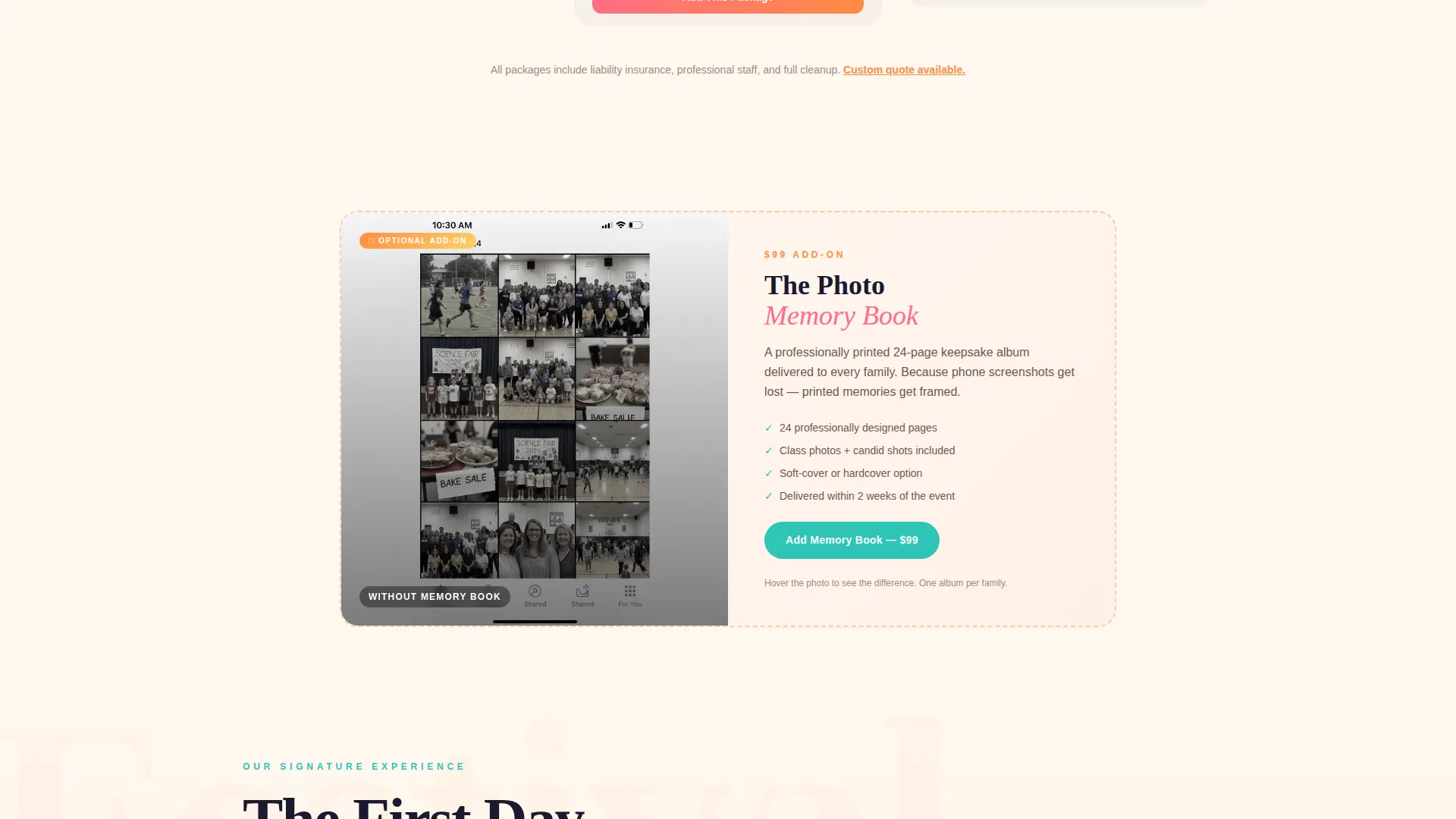Vibrant Back-to-School Event Planner Landing Page