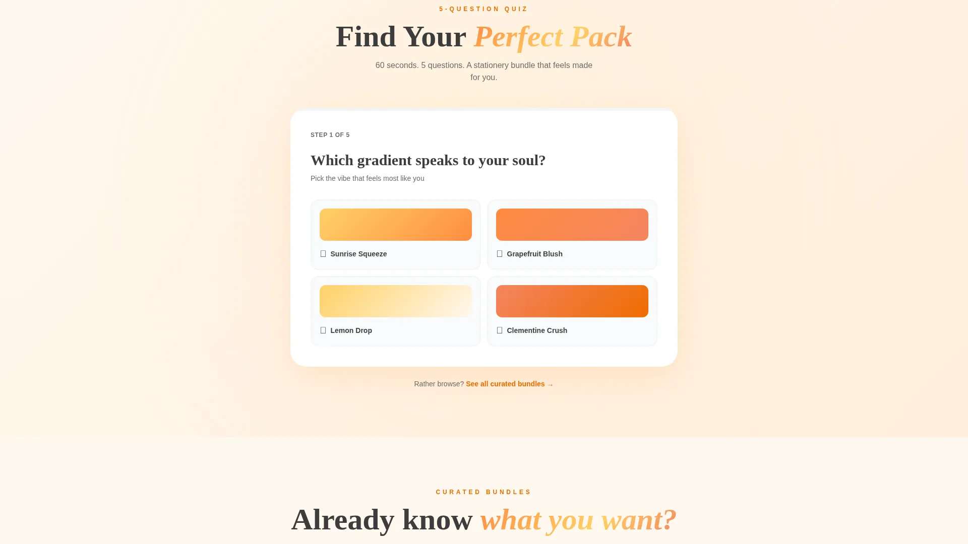 Back to School Stationery Landing Page Template