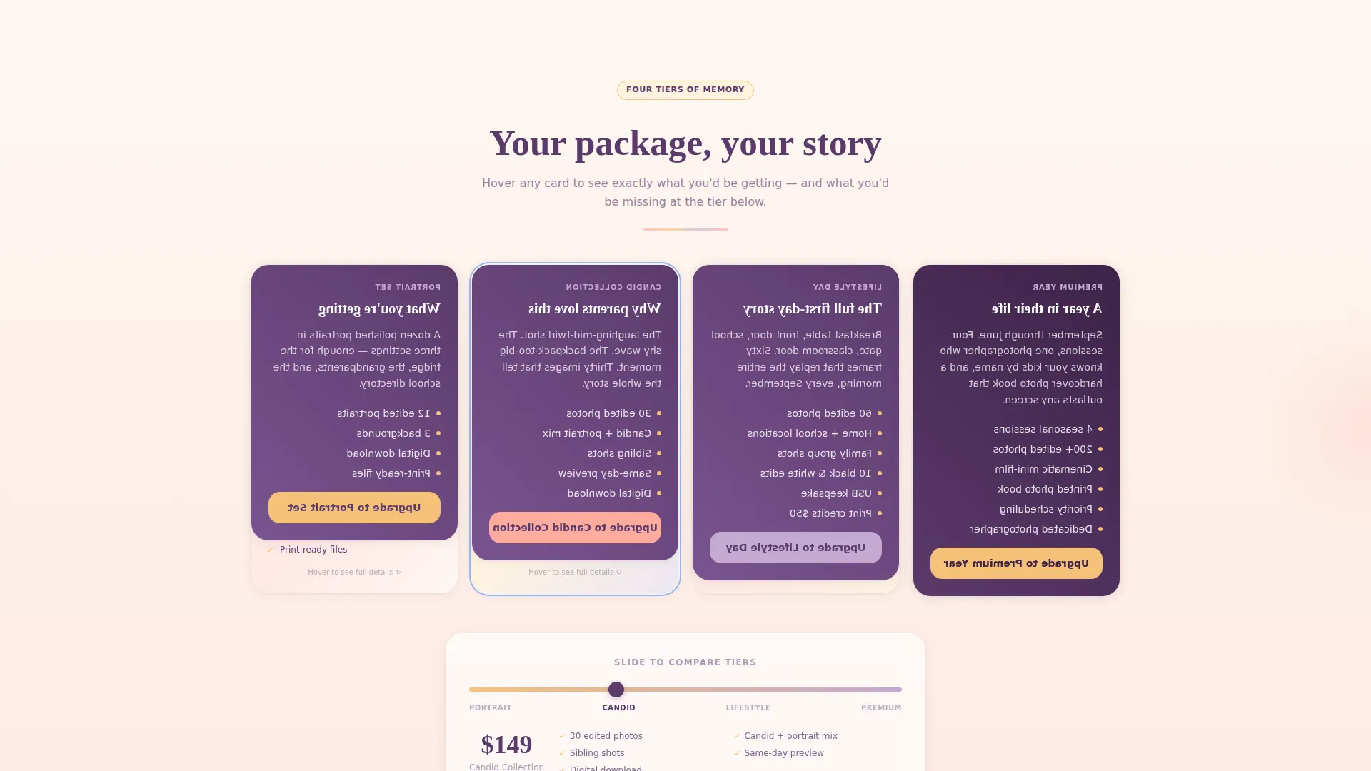 Back-to-School Photo & Video Studio Landing Page