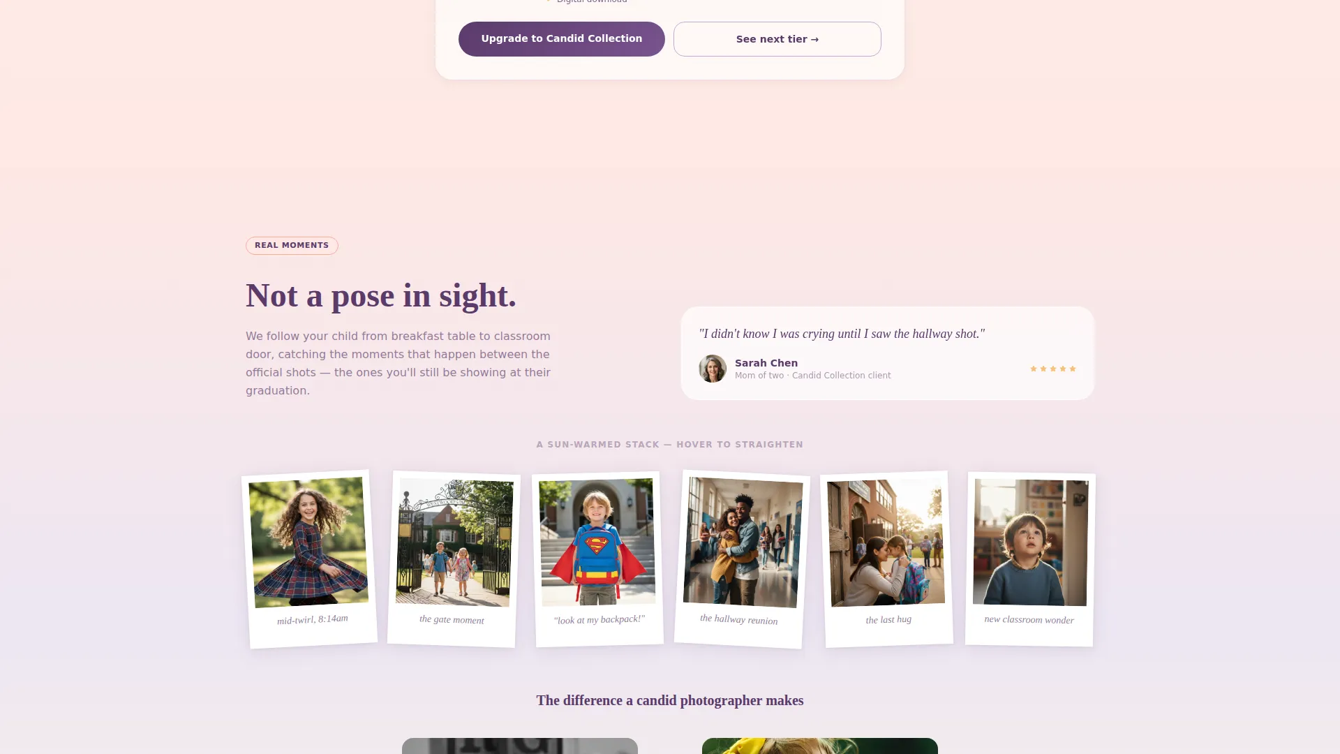 Back-to-School Photo & Video Studio Landing Page