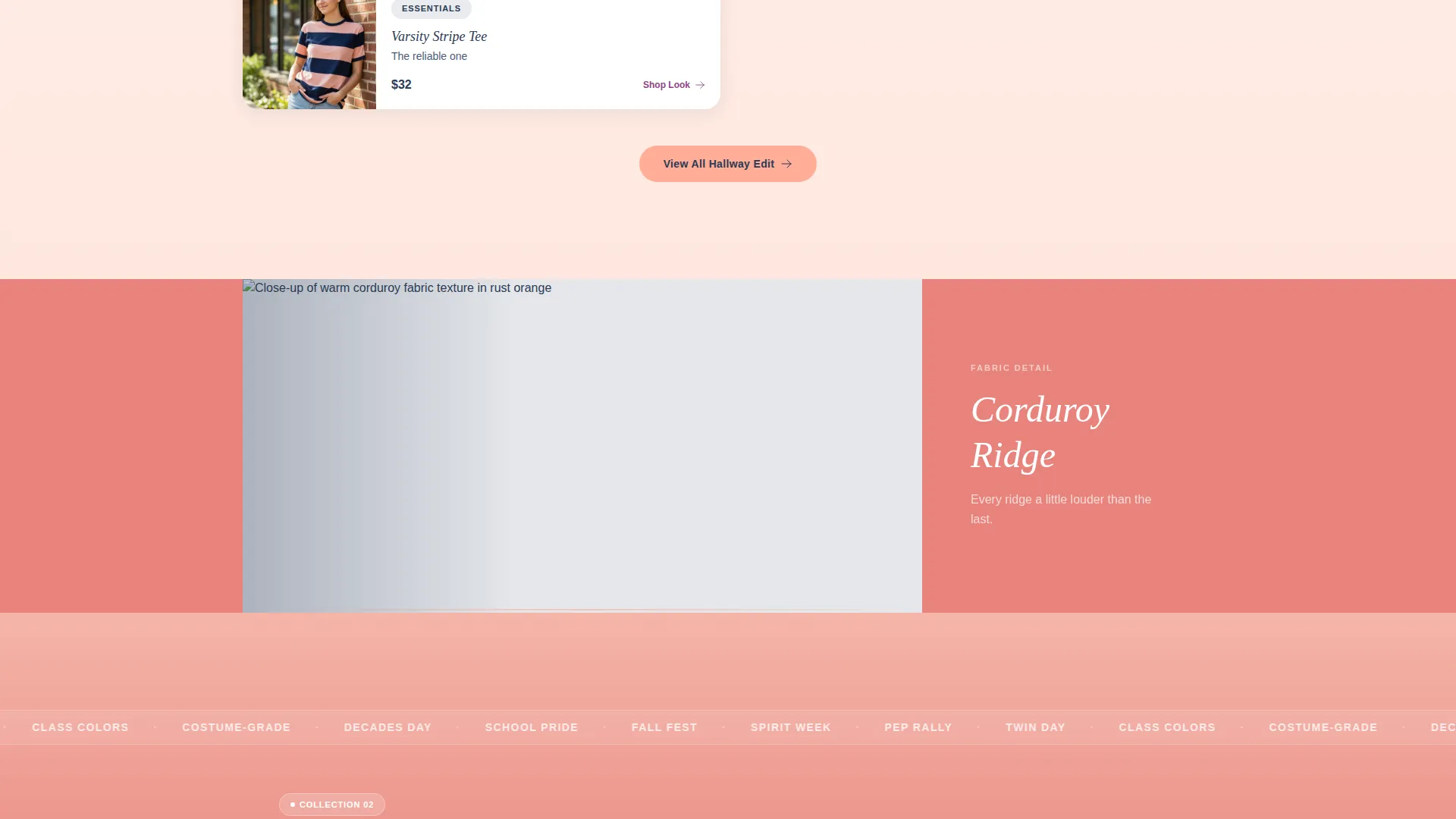 Back-to-School Clothing Landing Page Template