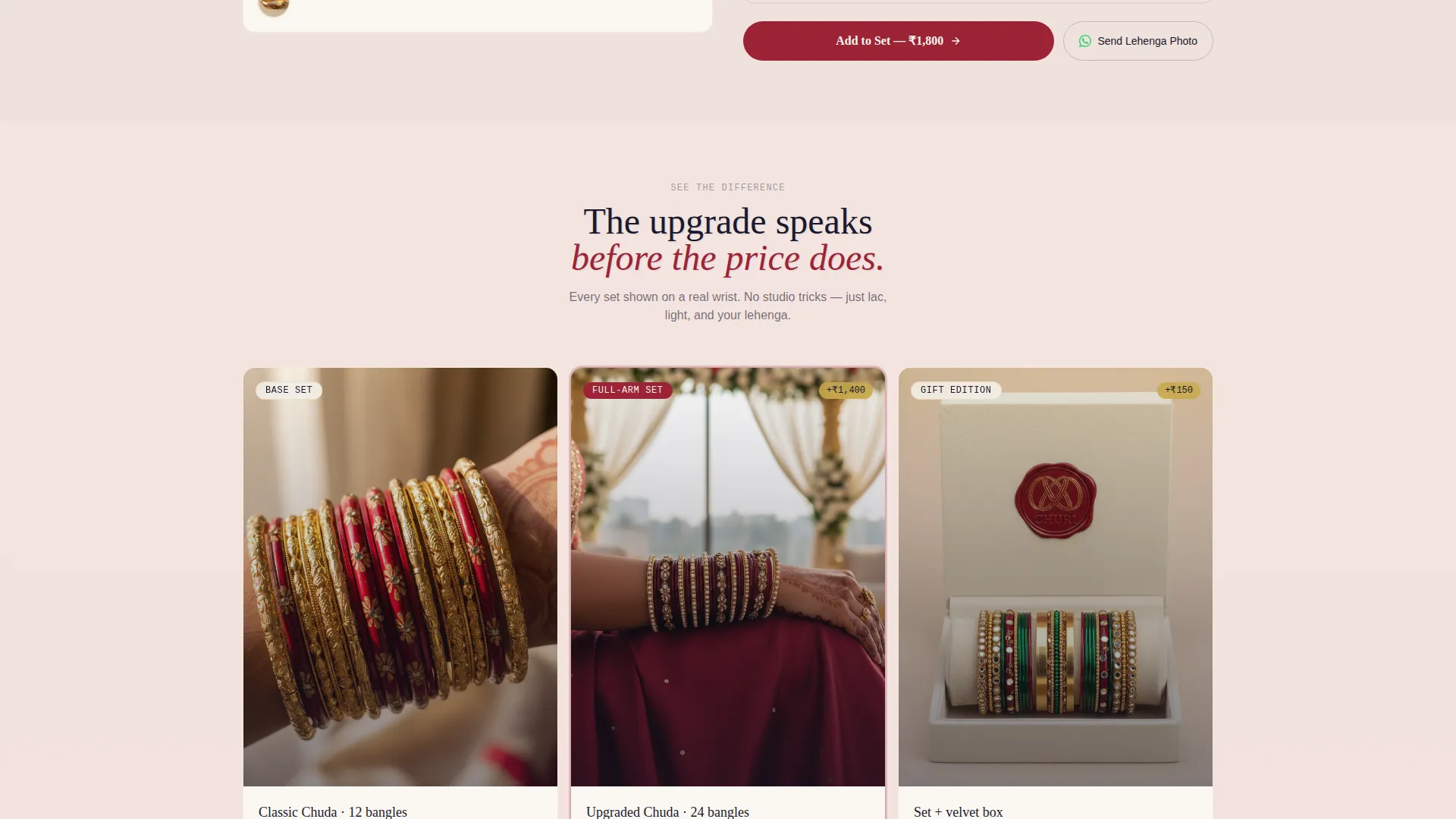 Elegant Bangle Store Landing Page Template