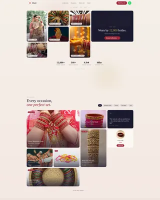 Elegant Bangle Store Landing Page Template
