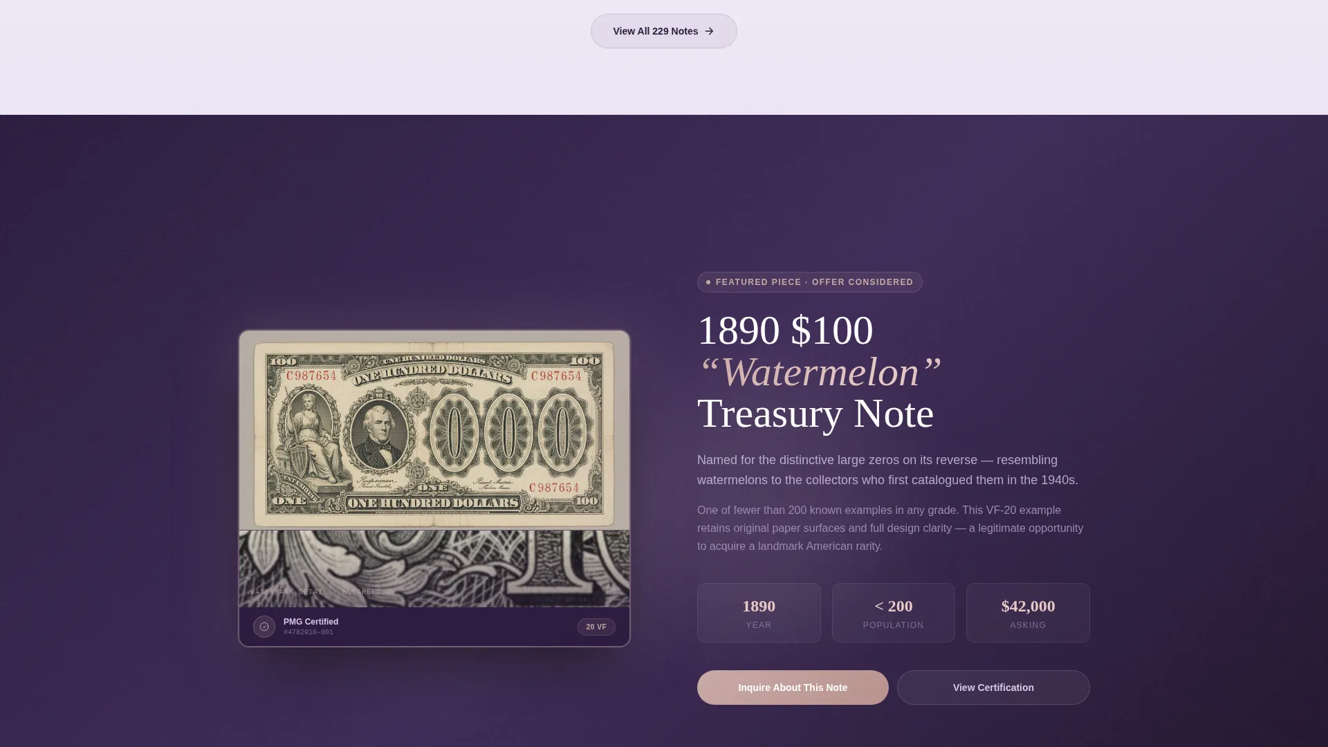 Specialist Coin & Numismatics Professional Website Template