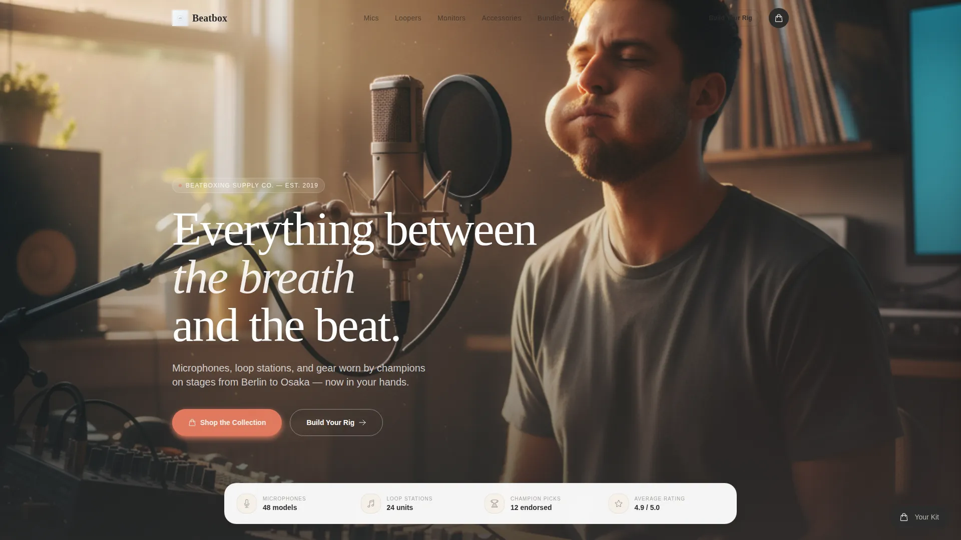 Local Hobby & Passion Supplies Professional Website Template