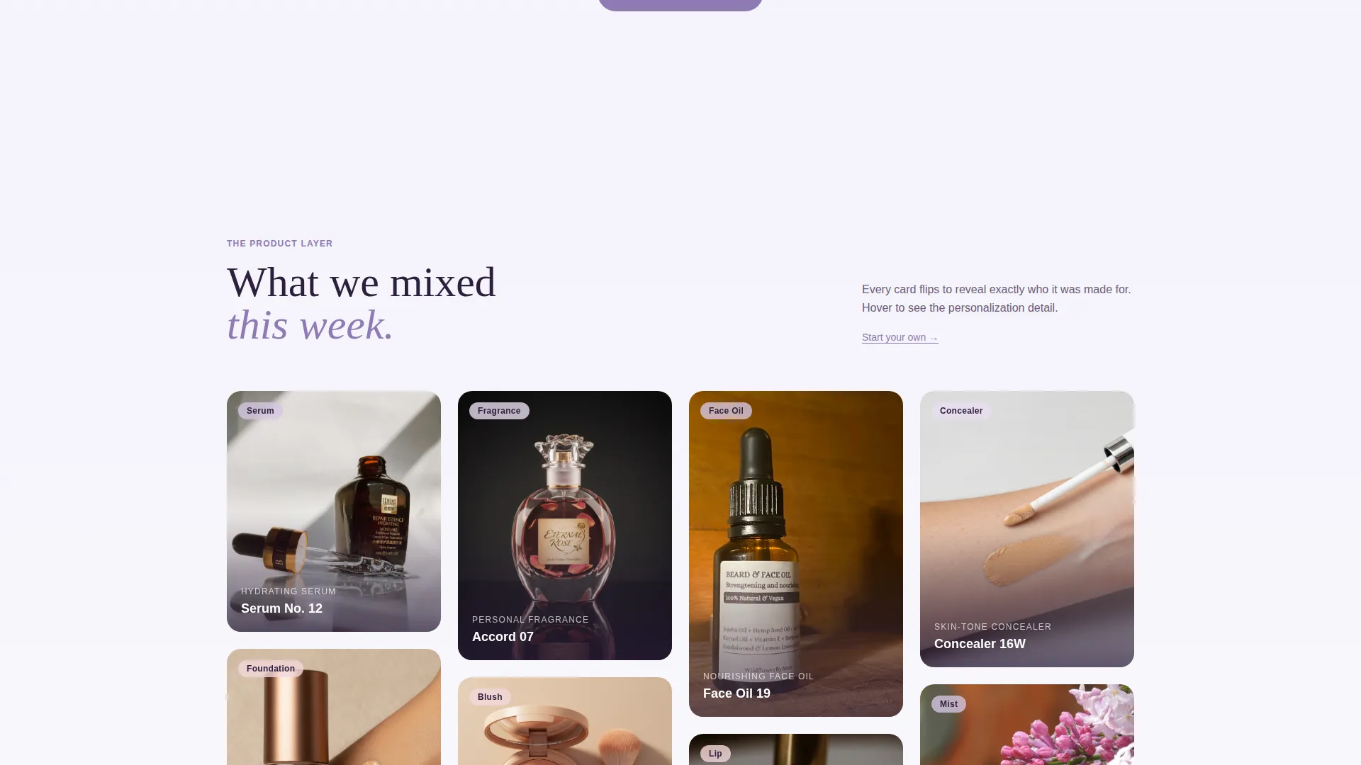 Personalized Beauty Landing Page Template