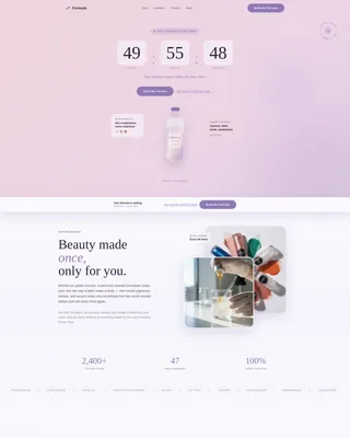 Personalized Beauty Landing Page Template