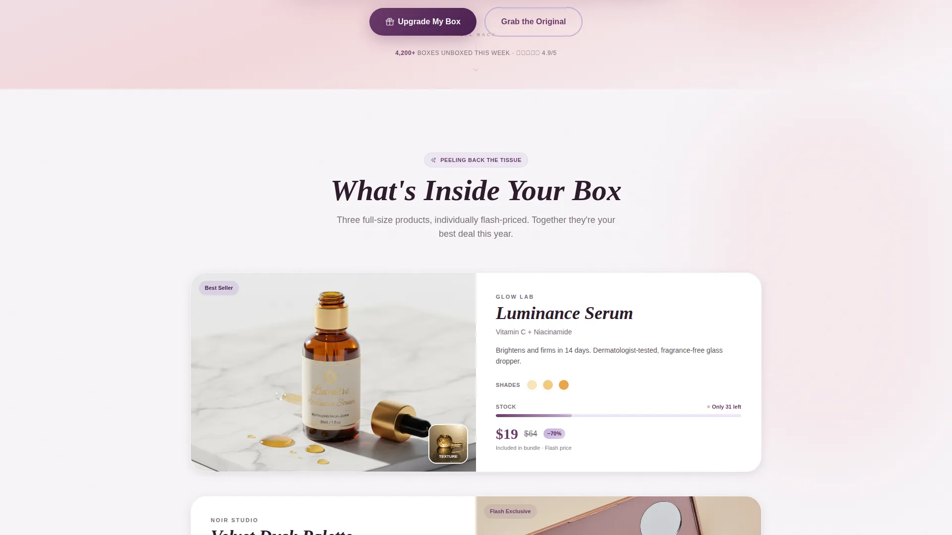 Beauty Flash Sale Landing Page Template