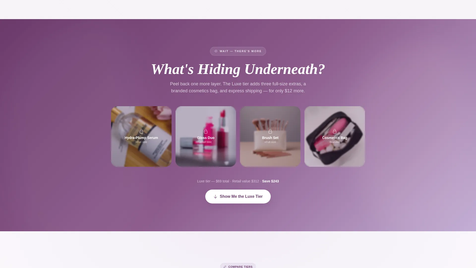 Beauty Flash Sale Landing Page Template