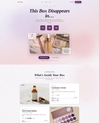 Beauty Flash Sale Landing Page Template