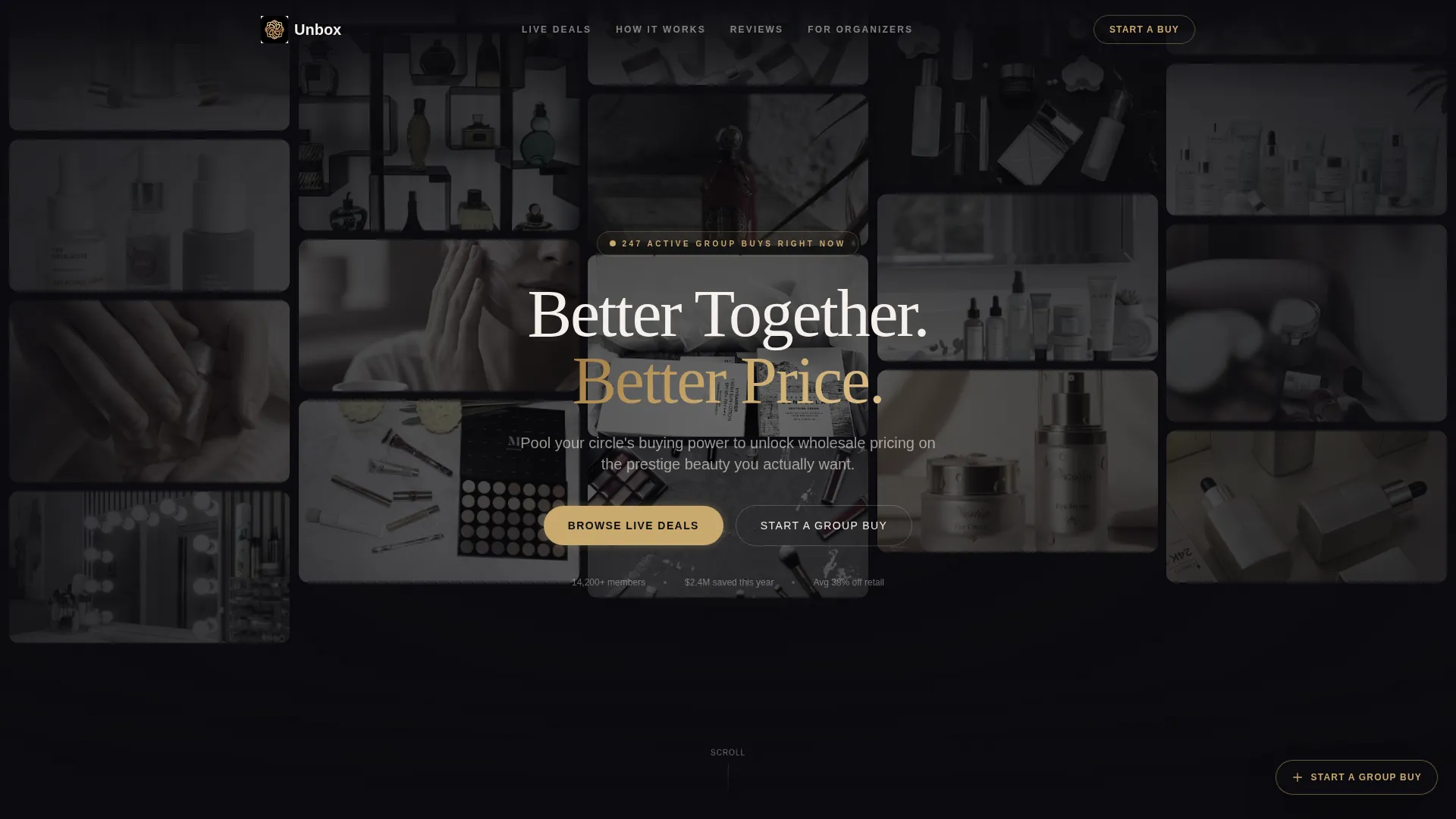 Luxury Beauty Group Buying Landing Page Template