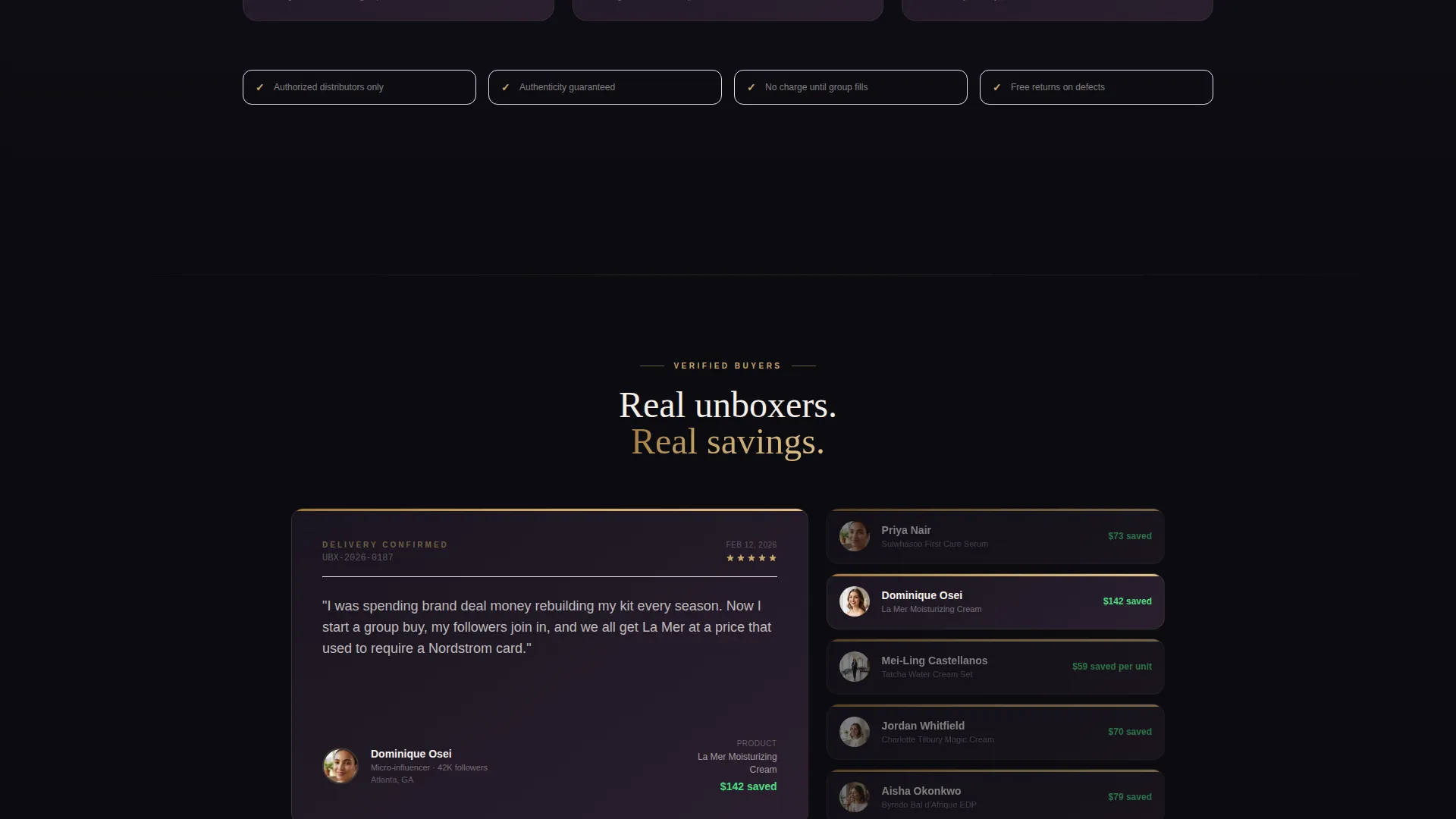 Luxury Beauty Group Buying Landing Page Template