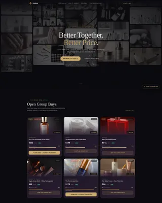 Luxury Beauty Group Buying Landing Page Template