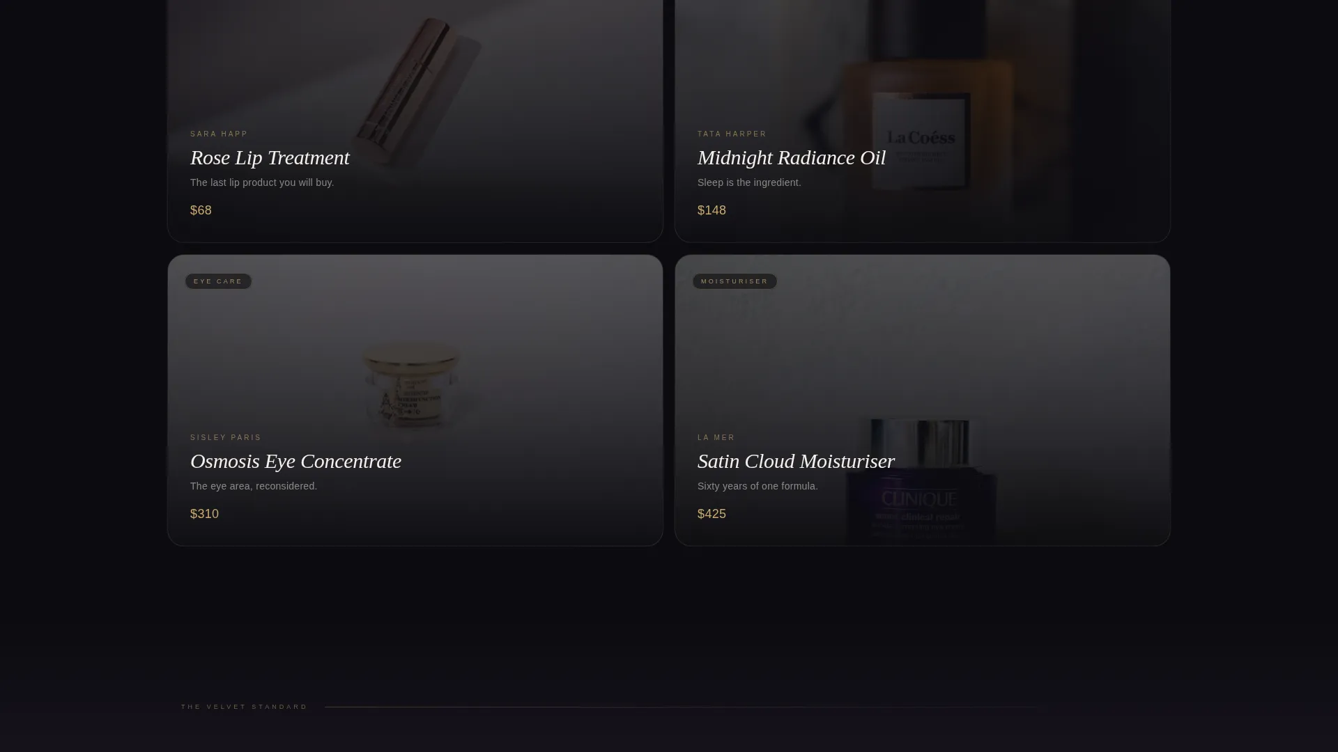 Luxury Beauty Landing Page Template for Curated Boutiques
