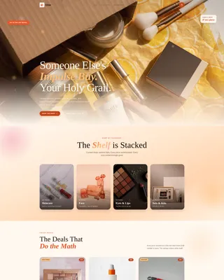 Luxe Beauty Resale Landing Page Template