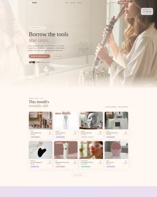 Luxe Beauty Rental Landing Page Template