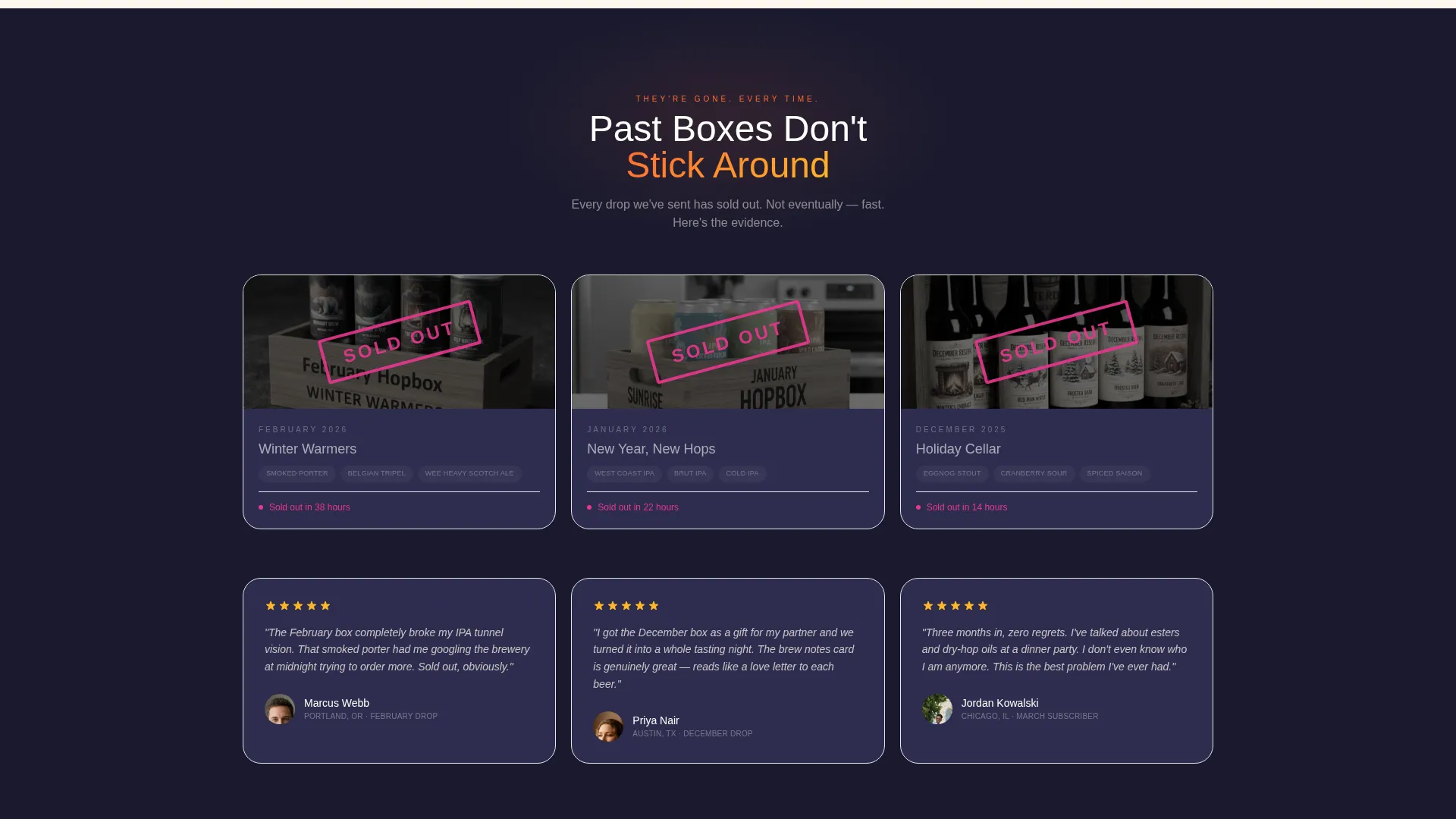 Advanced Subscription Box Services Pre-Launch & Coming Soon Website Template
