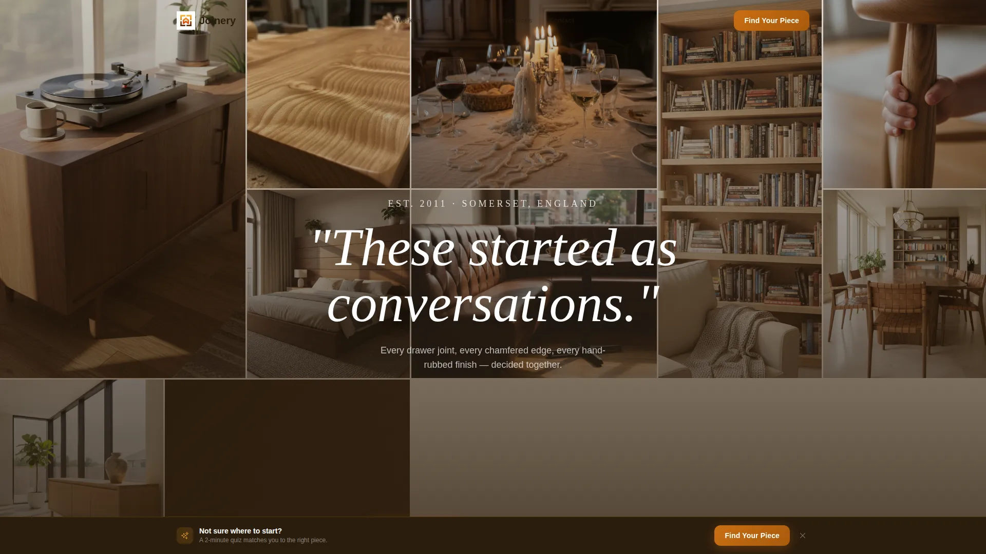 Bespoke Artisan Landing Page Template