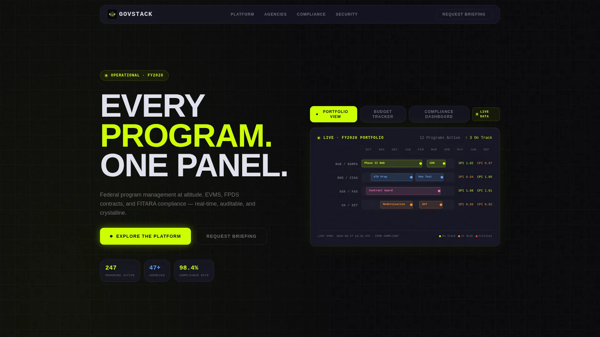 Public Sector Landing Page Template