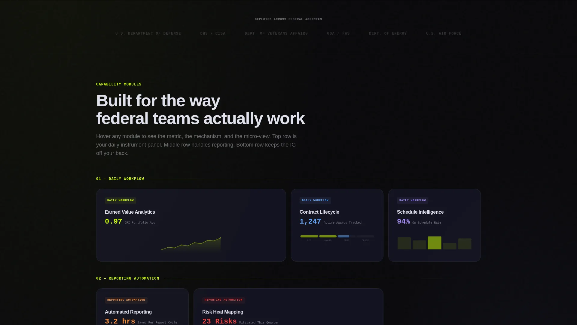 Public Sector Landing Page Template