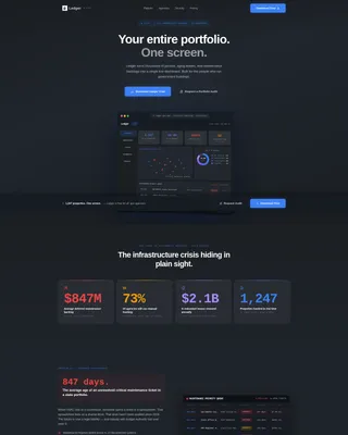 Government Property Management Landing Page Template