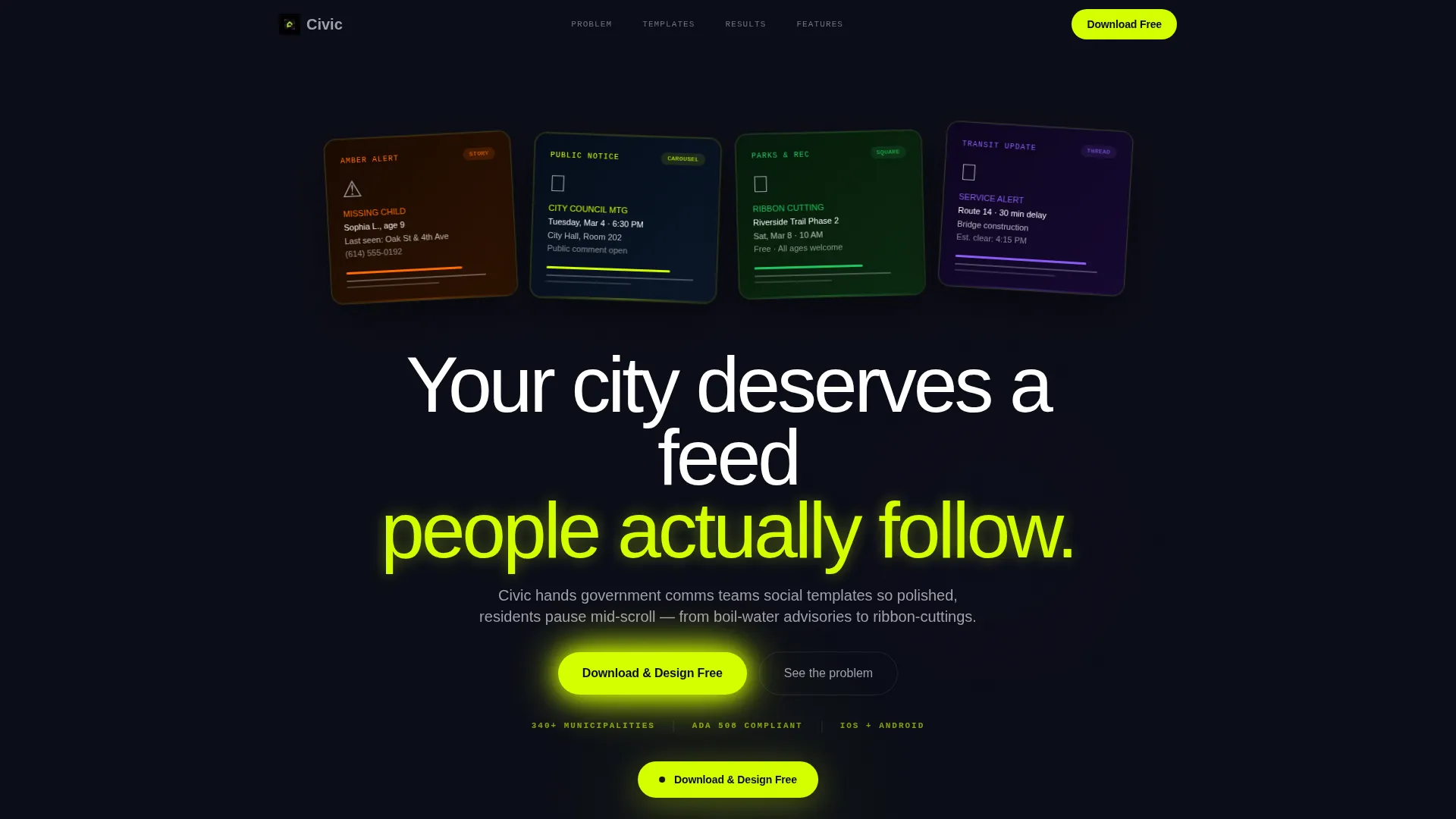 Expert Public Admin Landing Page Template