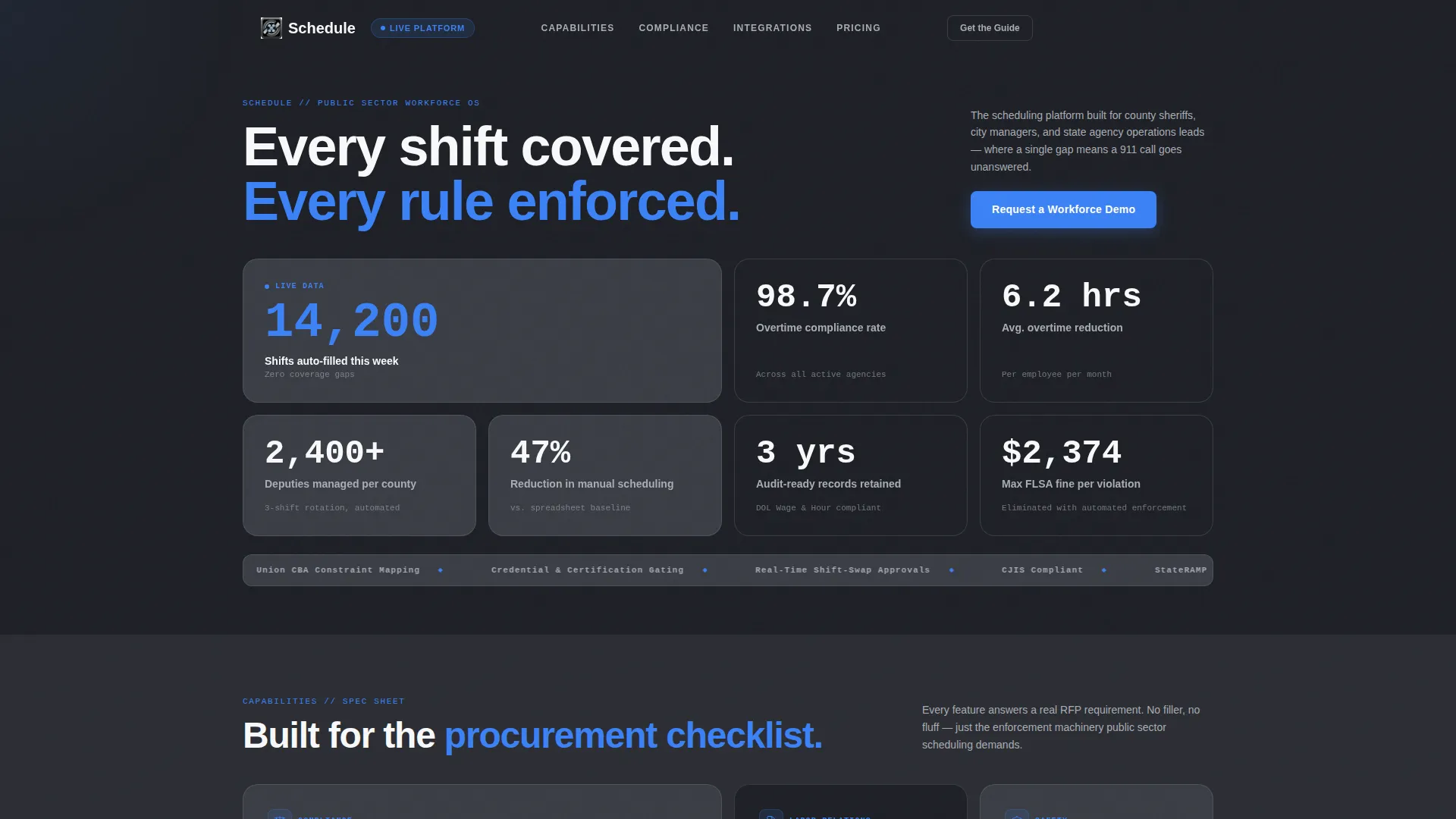 Government Landing Page Template