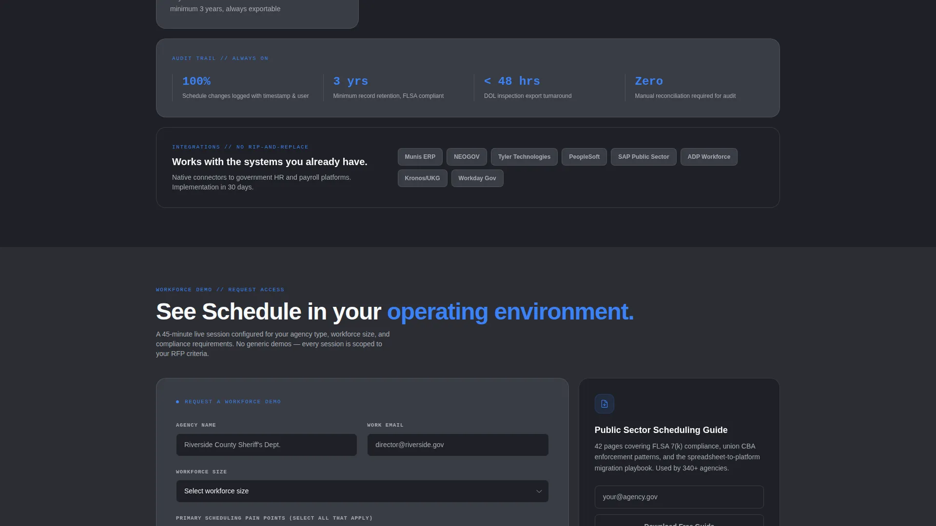 Government Landing Page Template