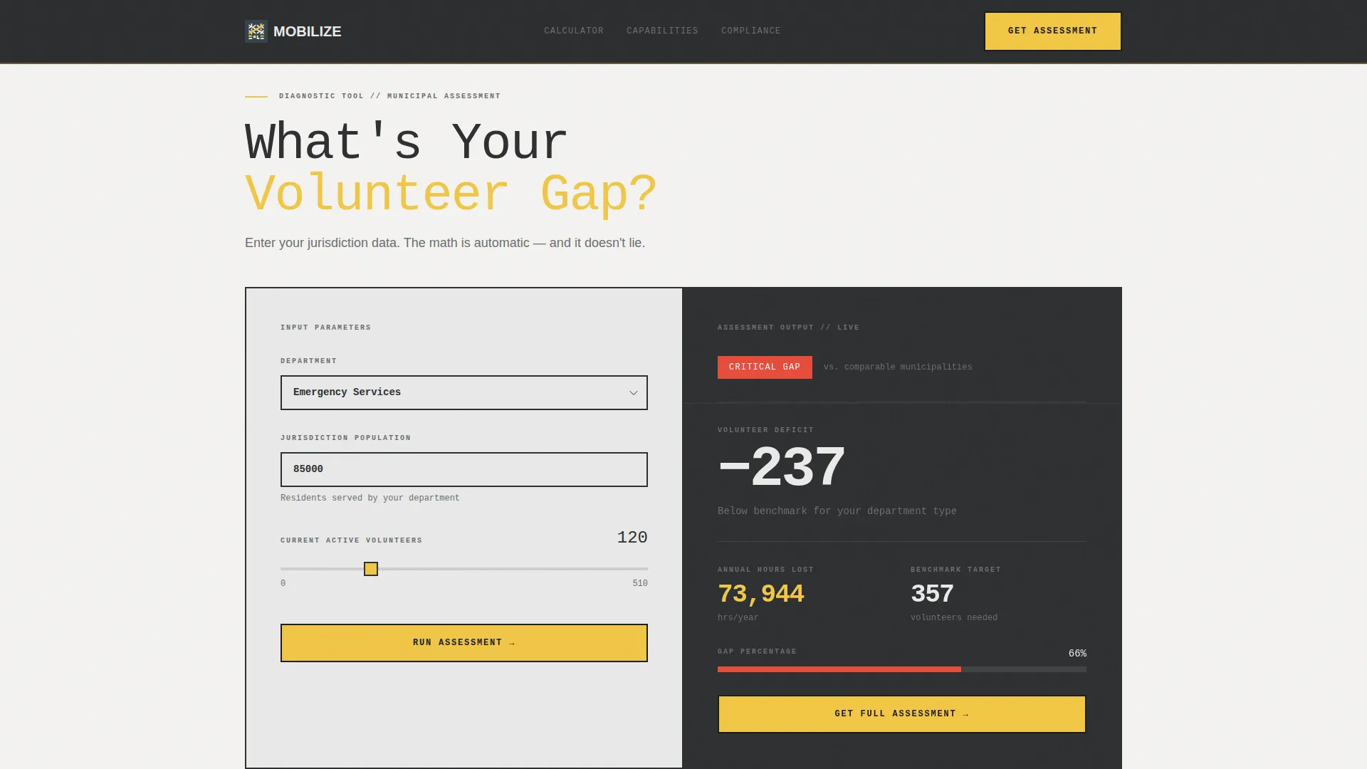 Government Volunteer Management Landing Page Template