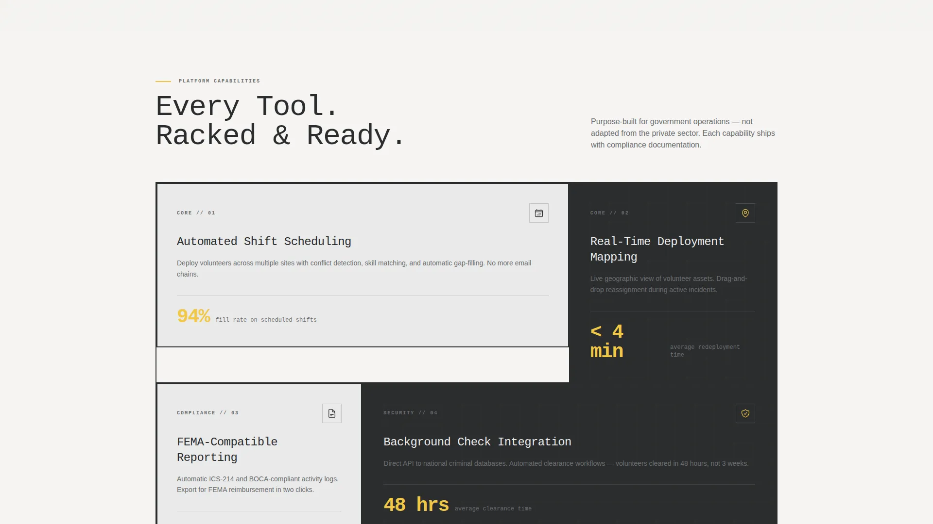 Government Volunteer Management Landing Page Template