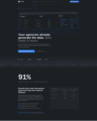 Government Workflow Automation Landing Page Template