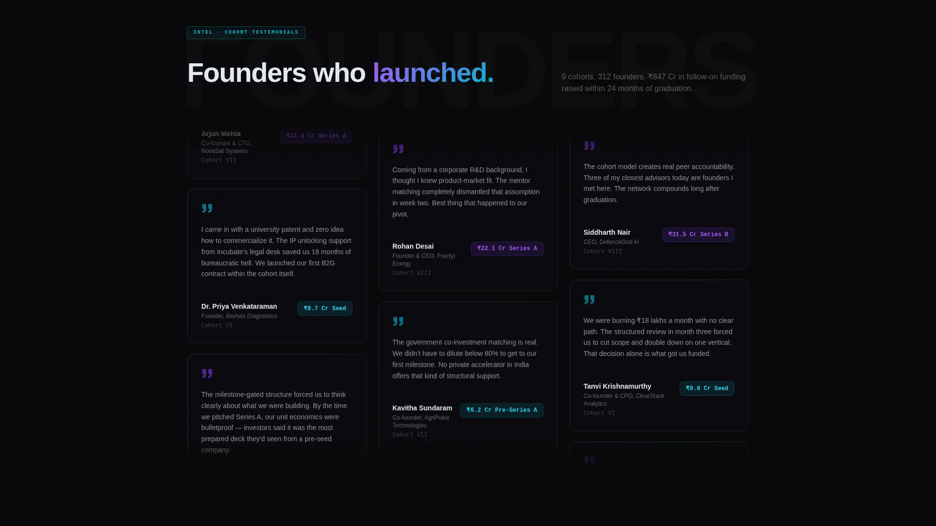 Government-Backed Incubator Founder Readiness Score Website Template