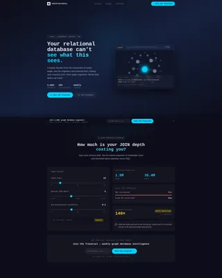 Graph Database Newsletter Landing Page Template