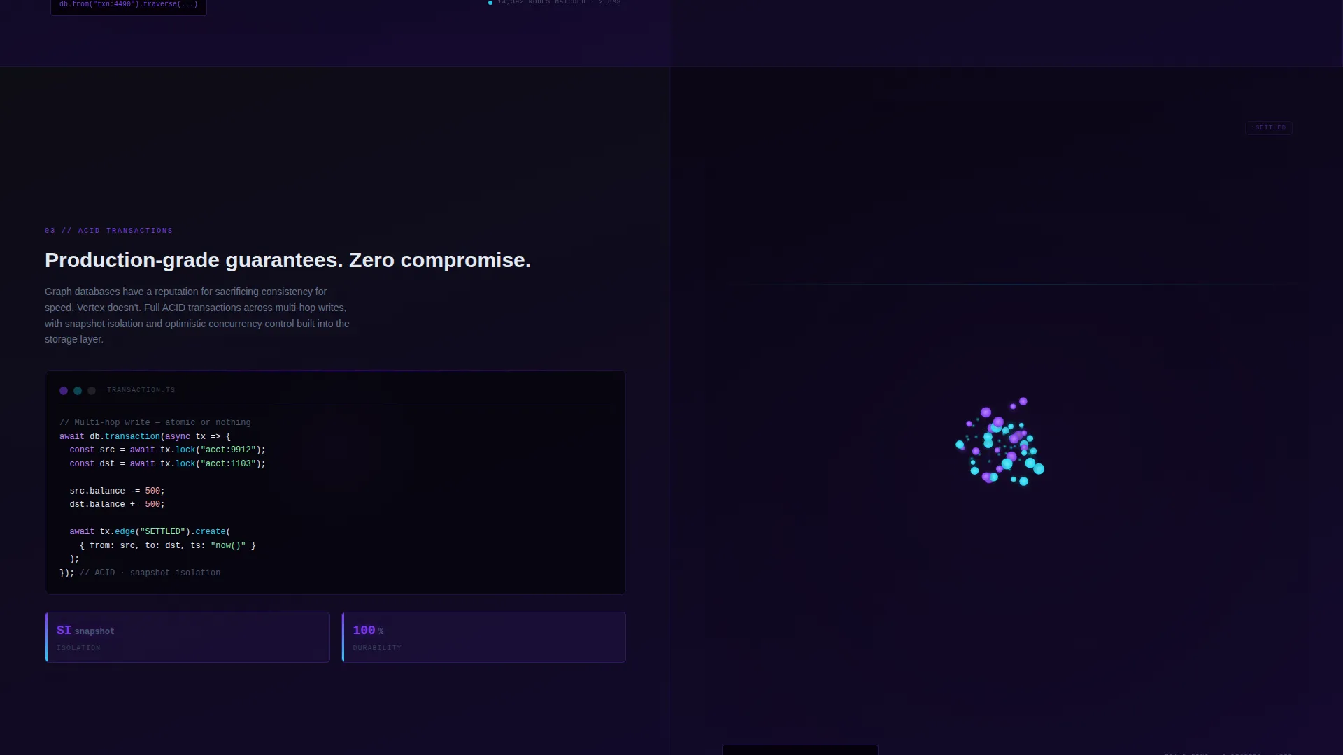 Graph Database Landing Page Template