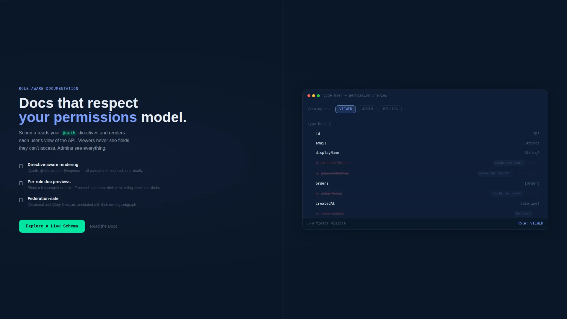 Interactive GraphQL API Documentation Landing Page