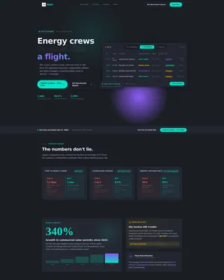 Green Energy Booking System Landing Page Template