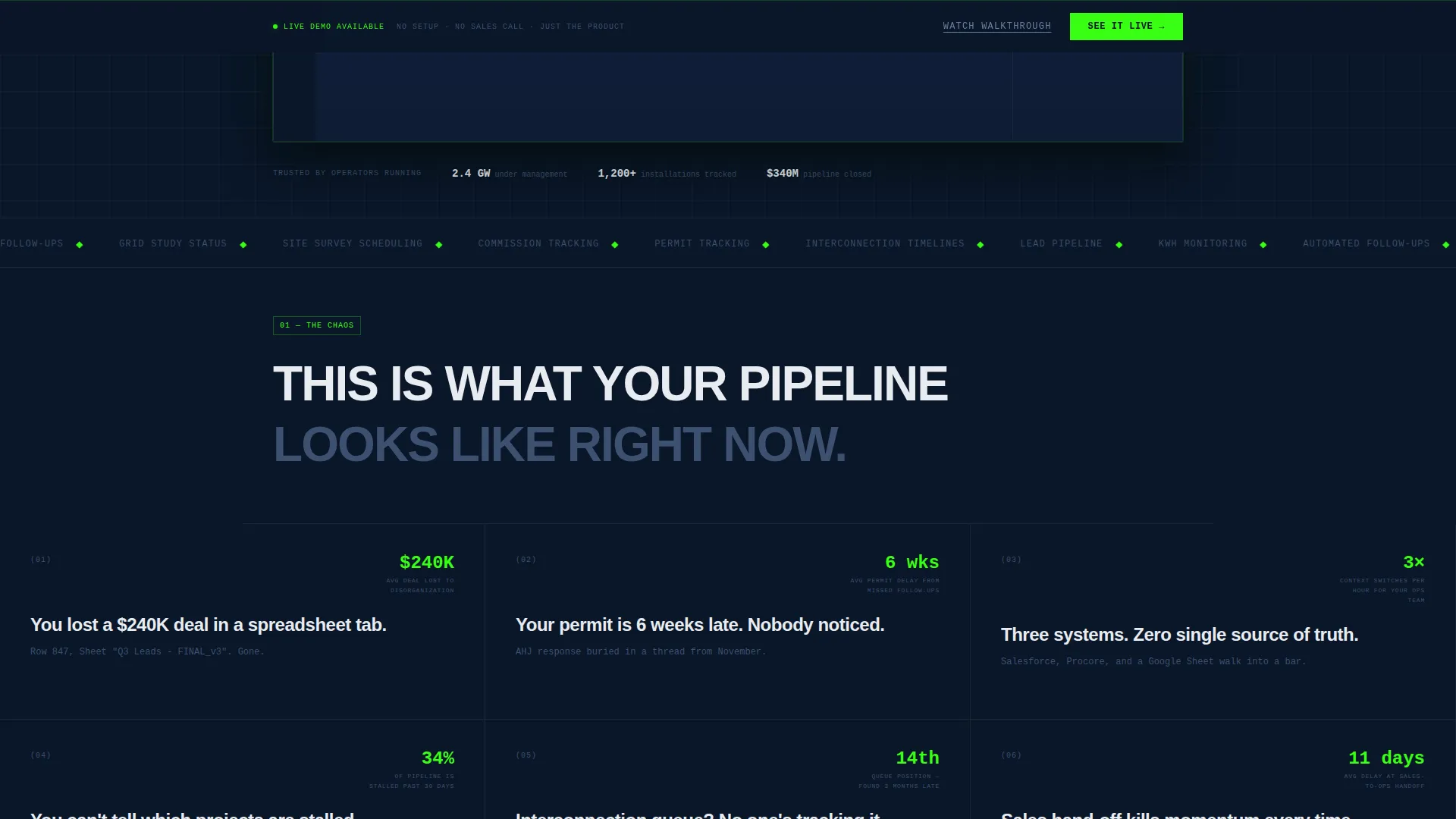 Green Energy CRM Landing Page Template