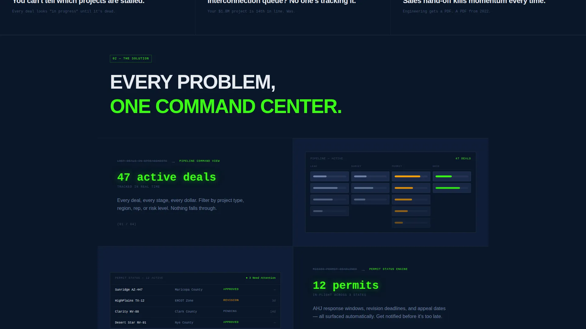Green Energy CRM Landing Page Template