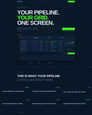 Green Energy CRM Landing Page Template