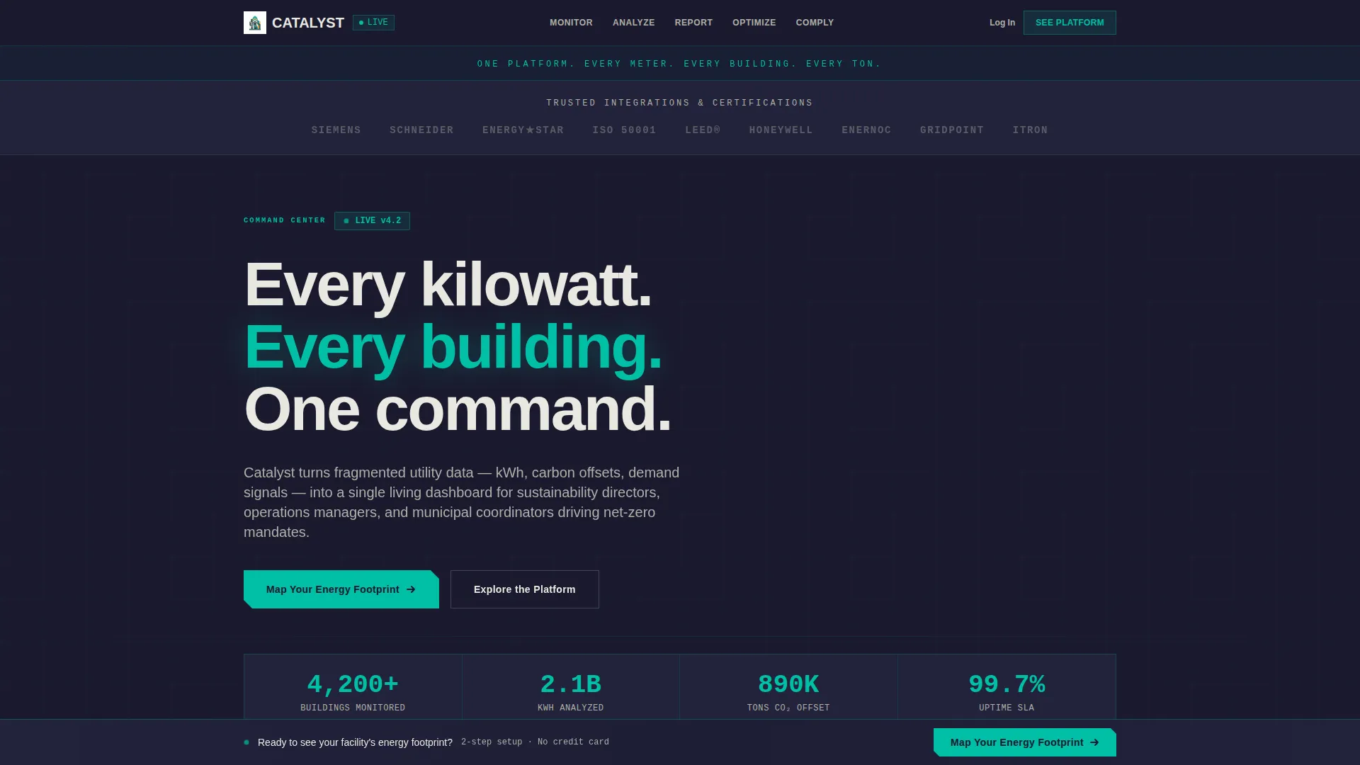 Energy Management Landing Page Template