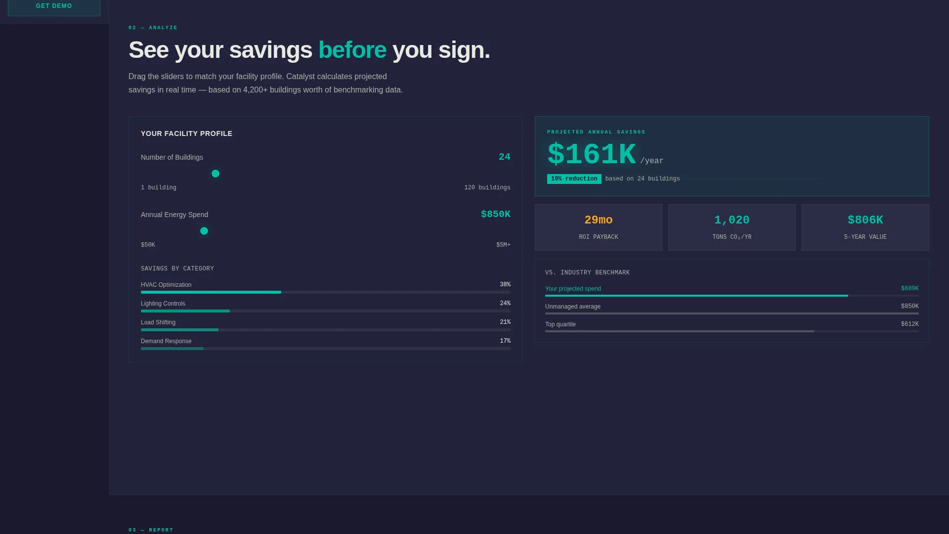 Energy Management Landing Page Template