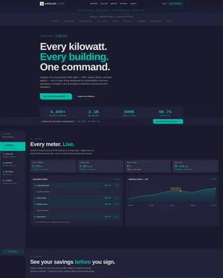 Energy Management Landing Page Template