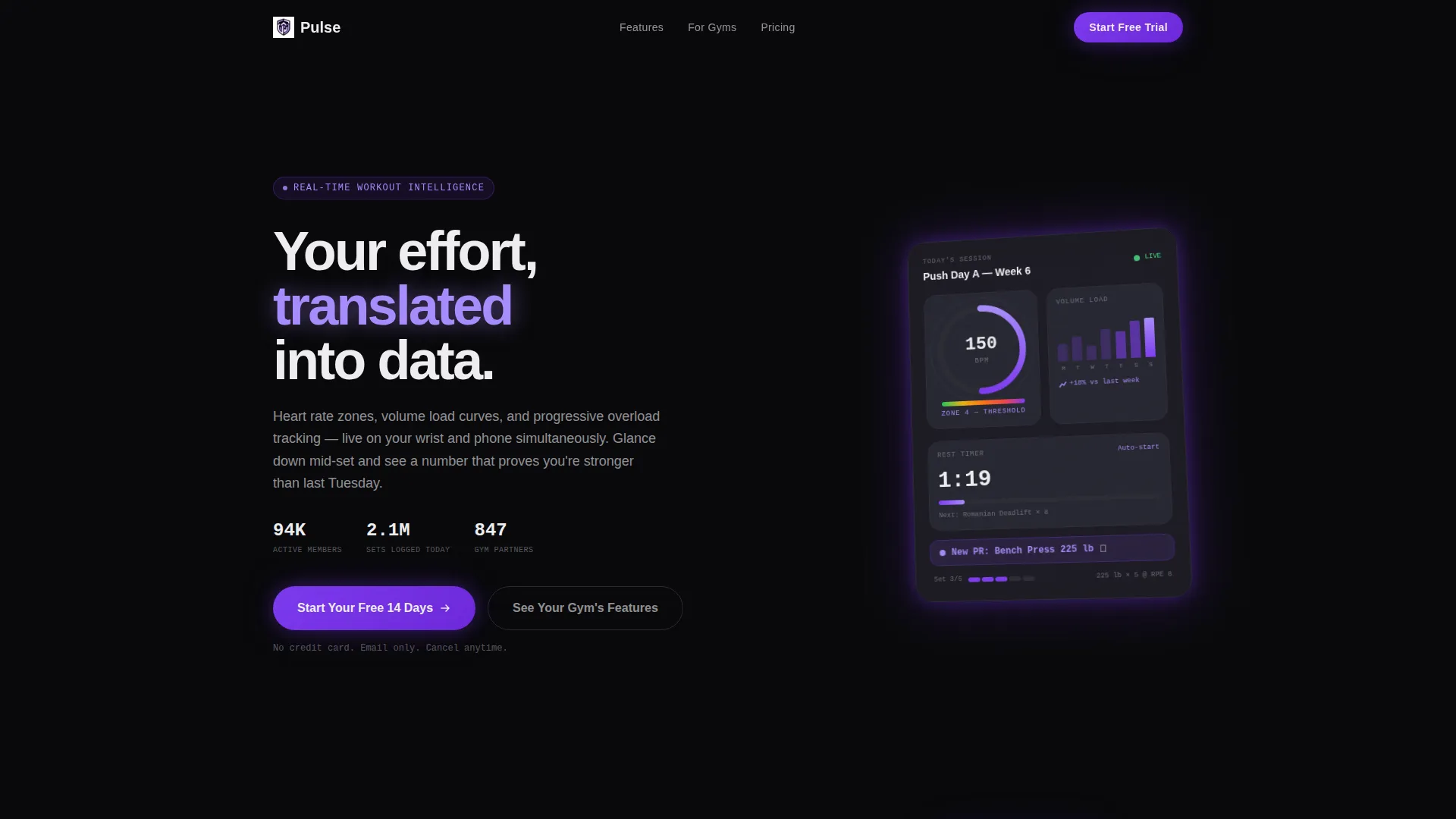 Cardio Training Landing Page Template
