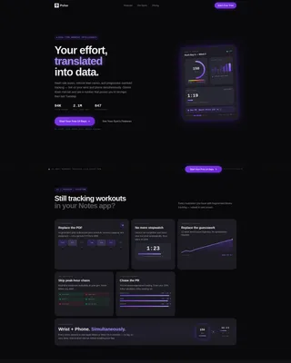 Cardio Training Landing Page Template