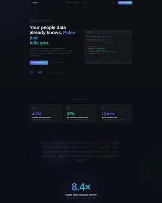 HRTech Pre-Seed Intelligence Landing Page Template