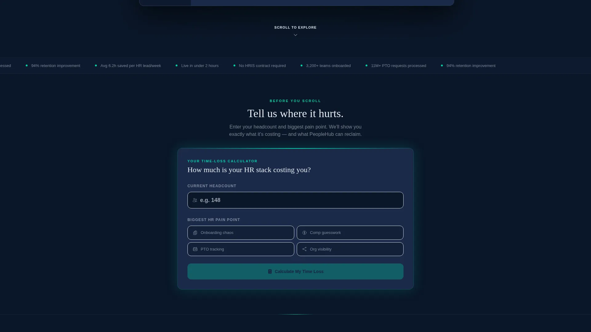 HRTech Landing Page Template for Product Hunt