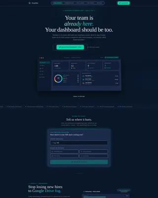 HRTech Landing Page Template for Product Hunt
