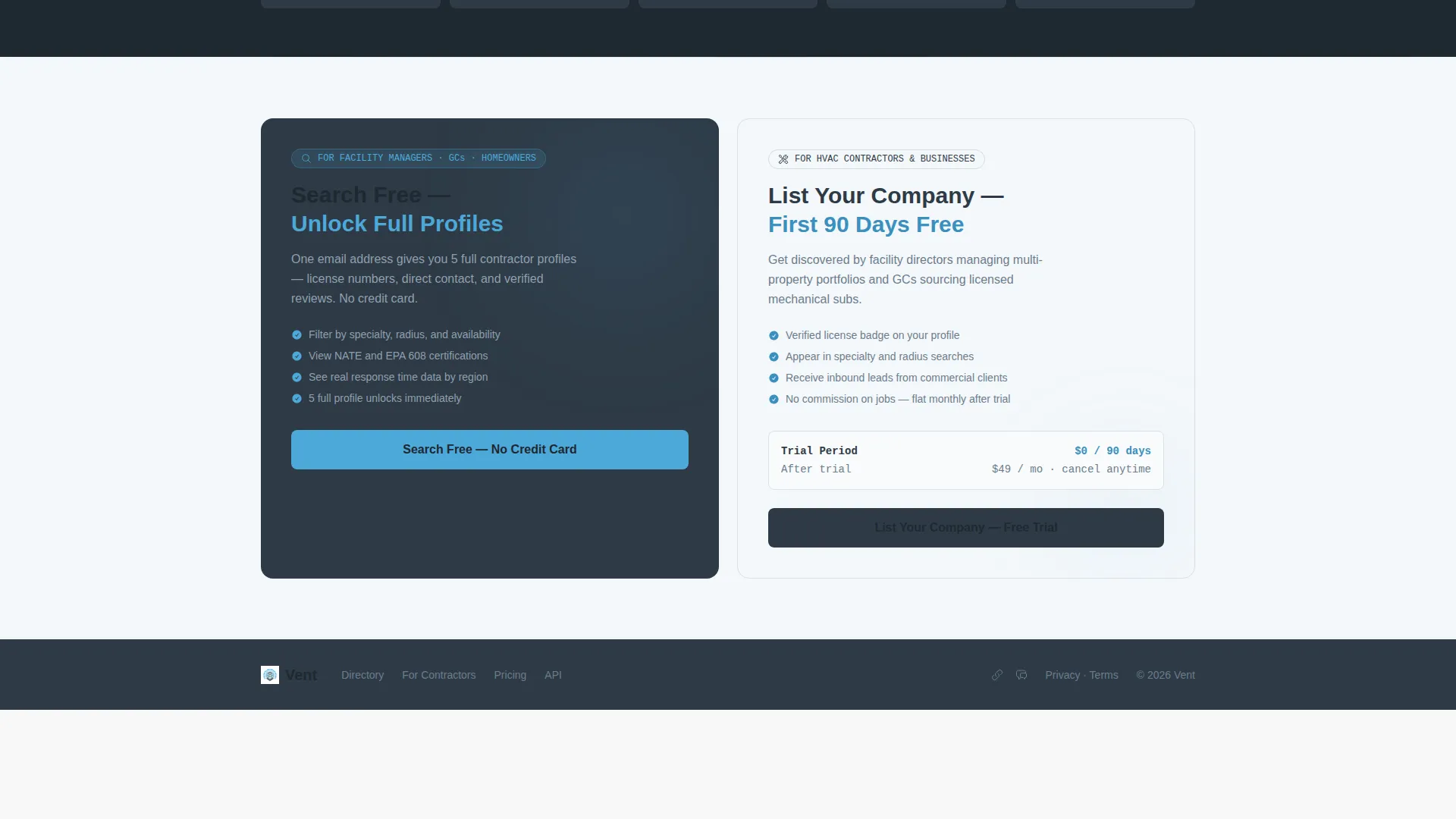 HVAC Directory & Listing Site Landing Page Template