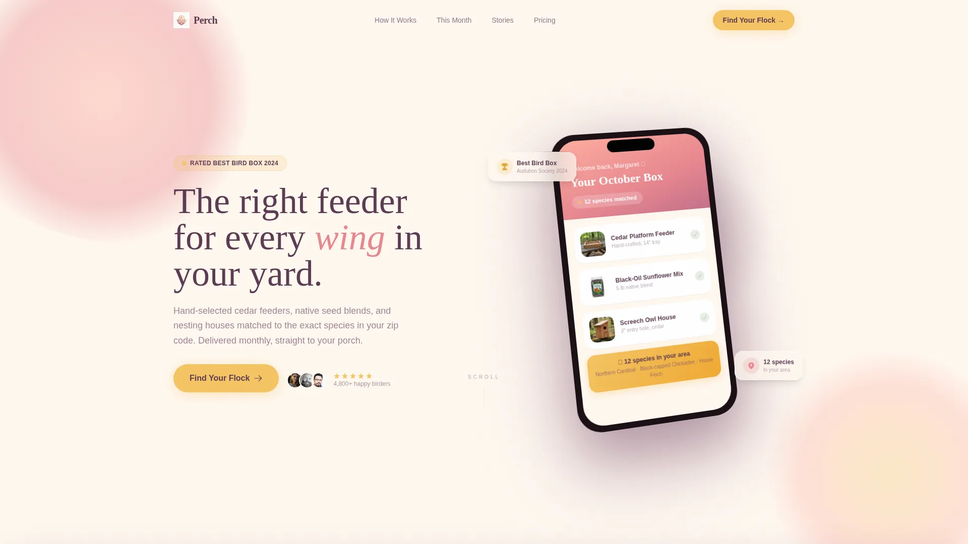 Premium Feeders Landing Page Template